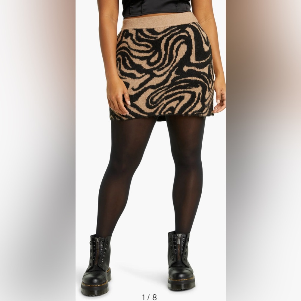 BP Sweater Knit Recycled Polyester Blend Miniskirt Size 3X NWT